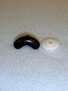 Nose/Eyebrow - 25mm Black Thin Pkg/10