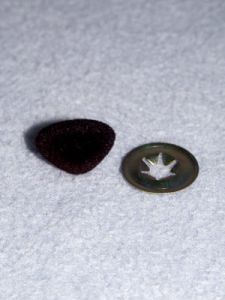 Nose - Flocked - 9mm Black Pkg/100