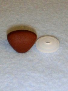 Nose - Soft Triangle - 20mm Light Brown Pkg/5