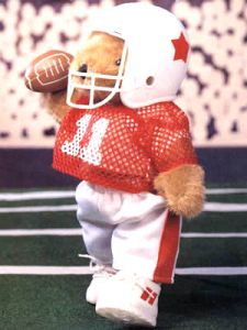 Outfit-Football w/Helmet-White/Red