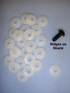 Plastic Eye Back No. 2 Pkg/25  (replacement backs ONLY)