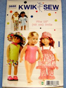 Play Clothes Pattern for 18" Dolls