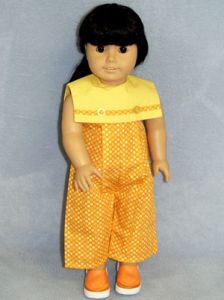Polka Dot Jumpsuit - 18" Doll