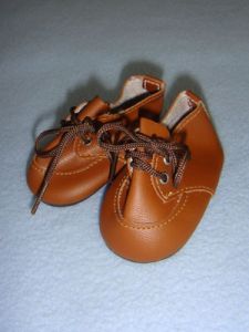 Shoe - Boy/Baby Tie - 2 5/8" Brown