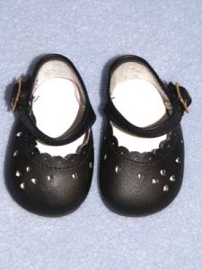 Shoe - Heart-Cut Baby - 2 3/4" Black