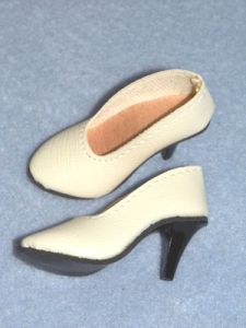 Shoe - Luvable High Heel - 3 5/8" Light Cream
