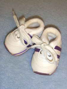 Shoe - Mini Sketz - 3" White w/Purple