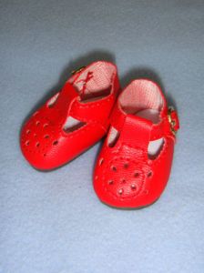 Shoe - Modern T-Strap - 2 1/8" Red