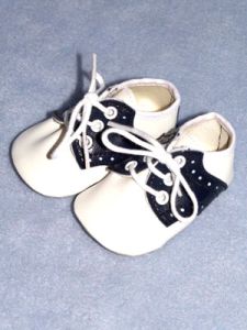 Shoe - Saddle Oxford - 3 5/8" Navy/White