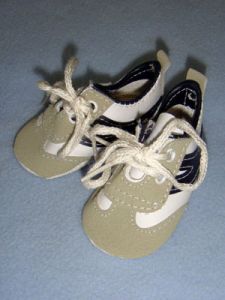 Shoe - Tennis - 3 1/4" w/Navy Blue Trim