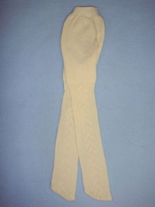 Tights - Patterned - 11-15" Ivory (0)