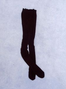 Tights - Plain - 21-24" Black (6)