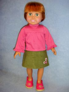 Turtleneck & Skirt for 18" Doll