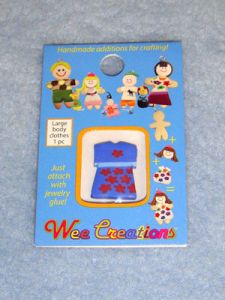 WC Adult Outfit - Blue Dress w/Red Flowers