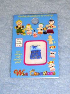 WC Child Outfit - White Top w/Blue Star & Flower Pants