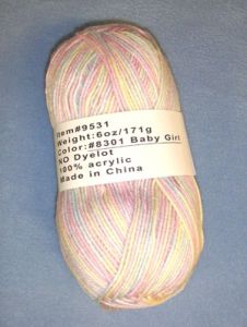 Yarn - Baby Girl - 6 oz Acrylic