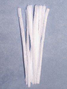 lChenille Stems - 12mm White Pkg/12
